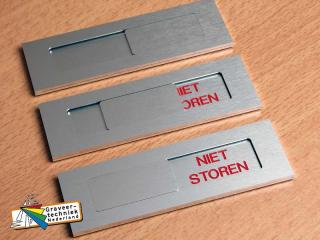 Aluminium Schuifhouder in de RVS kleur. 